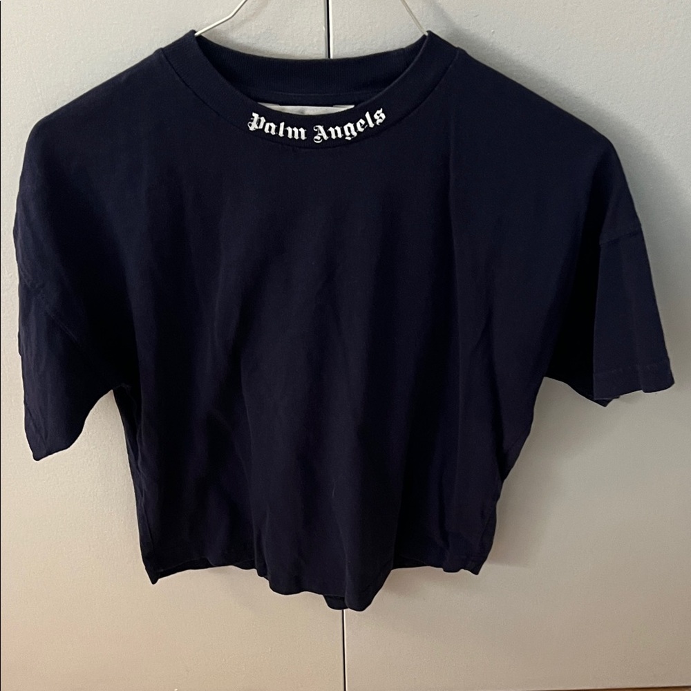 Palm Angels Navy Blue Kids T-Shirt